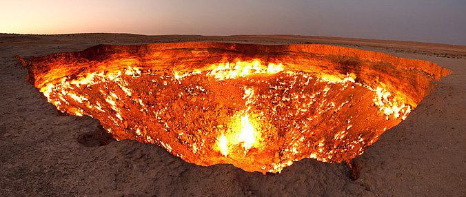 Gas crater of Darvaz
